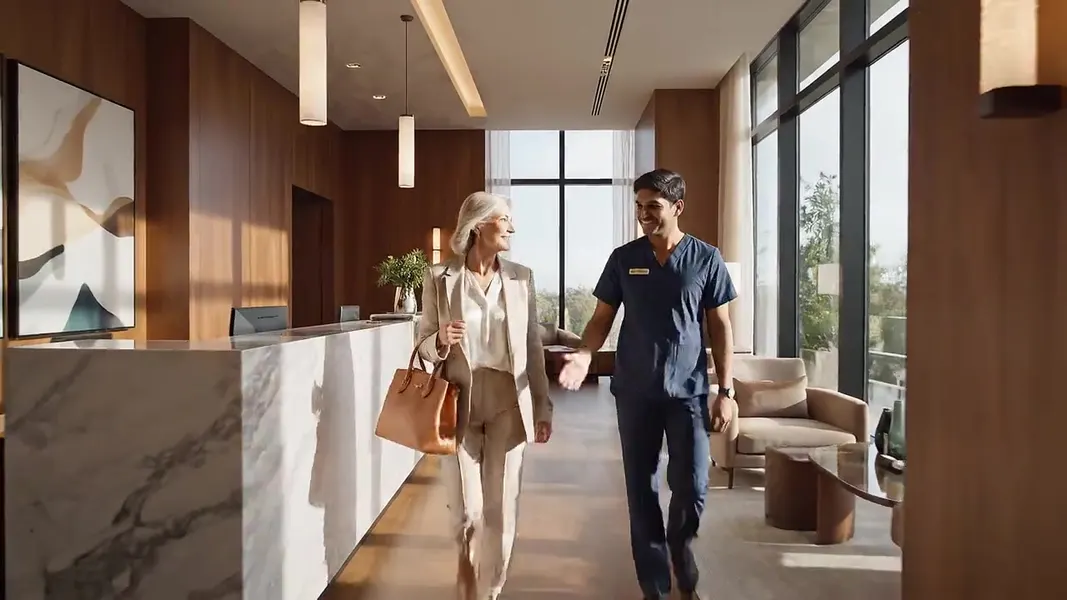 Premium recovery suite inside an Align partner location