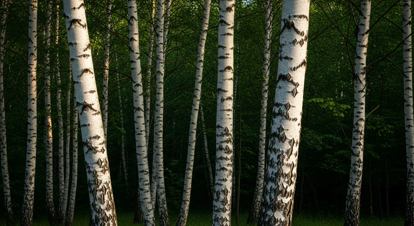 Silver birch forest — Silver Birch Growth